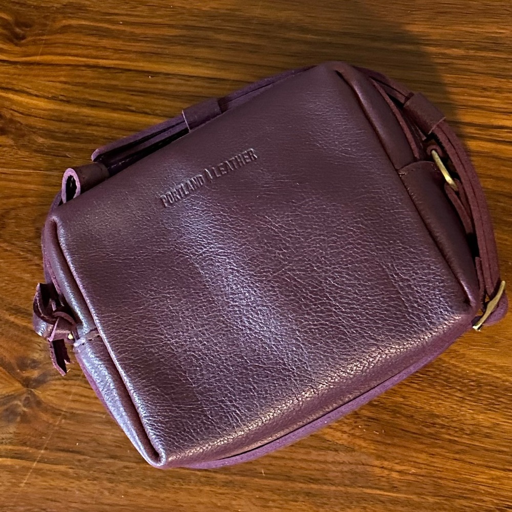 Portland Leather Plum AP Mesa Mini Crossbody